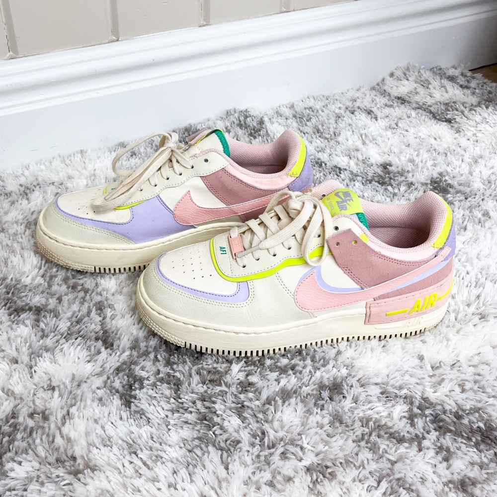 Nike Air Force 1 Shadow "Cashmere" Sneakers Size 9.5 - Picture 5 of 10